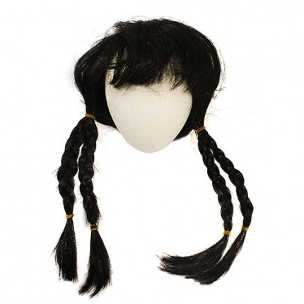 Волосы для кукол (косички) (черные) (арт. 7708435-00002)