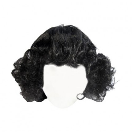 Волосы для кукол QS-4, диаметр 10-11см (черные) (арт. 7709503-00002)