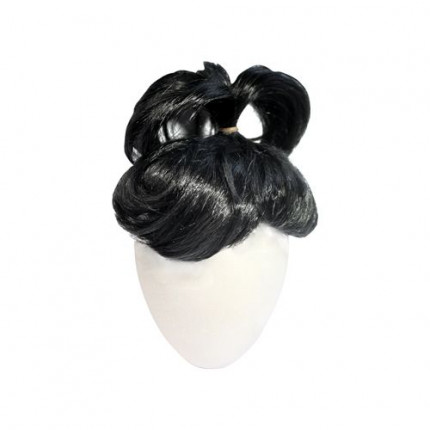 Волосы для кукол QS-5, диаметр 11-12см (черные) (арт. 7709504-00002)