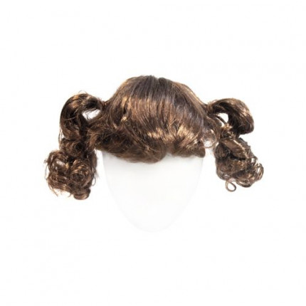 Волосы для кукол QS-8, диаметр 11-12см (каштановые) (арт. 7709506-00002)