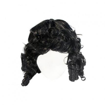 Волосы для кукол QS-10, диаметр 10-11см (черные) (арт. 7709507-00002)