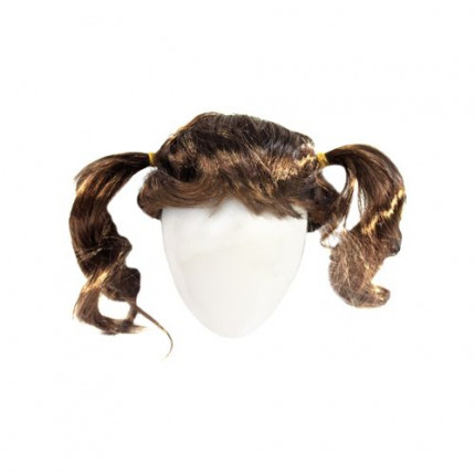 Волосы для кукол QS-15, диаметр 10-11см (каштановые) (арт. 7709510-00003)