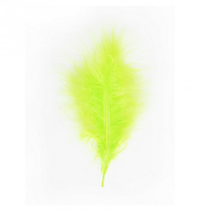 Перо индейки, цвет - зеленое яблоко (арт. 11)
