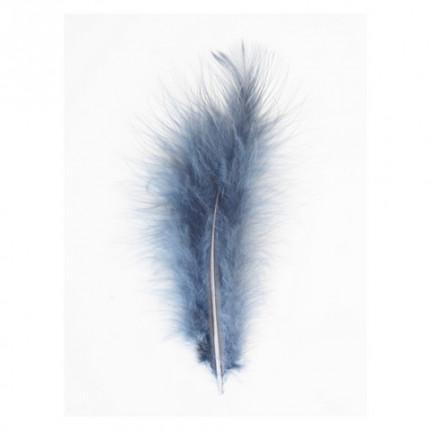 Перо индейки, цвет синий туман (арт. 62)
