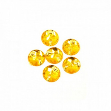 Стразы пришивные, акриловые, 6,5мм,  (круглые) 11 св.оранжевый (арт. 7701643)