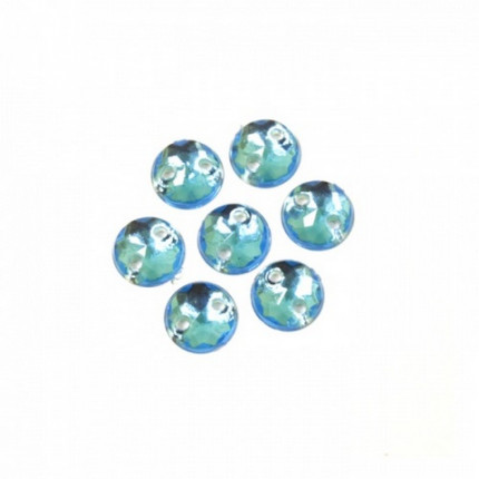 Стразы пришивные, акриловые (круглые),32 голубой (арт. 7701643)