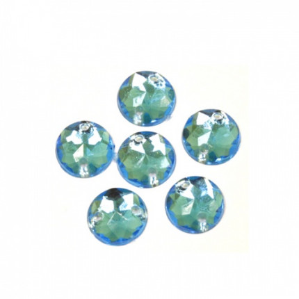 Стразы пришивные, акриловые,  (круглые) , 32 голубой (арт. 7701644)