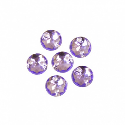Стразы пришивные, акриловые,  (круглые) ,24 фиолетовый (арт. 7701644)