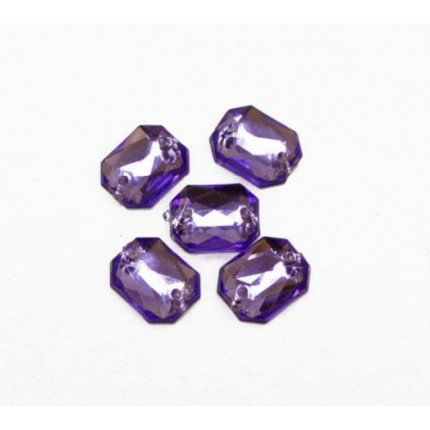 Стразы пришивные, акриловые (прямоугольные),24 фиолетовый (арт. 7701652)