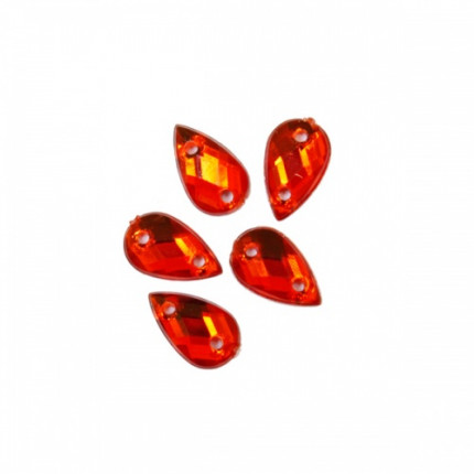 Стразы пришивные, акриловые (капля),06 красный (арт. 7701654)