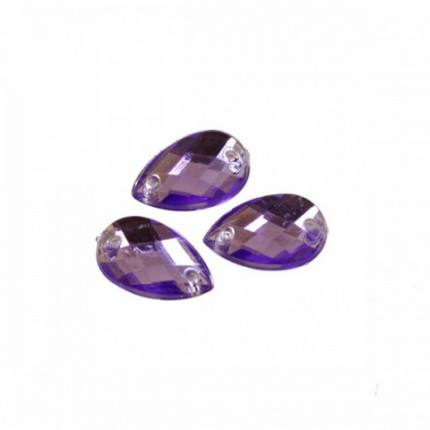 Стразы пришивные, акриловые,  (капля) ,24 фиолетовый (арт. 7701655)