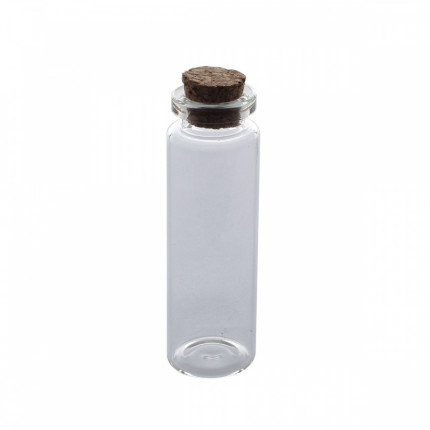 Стеклянная бутылочка с пробкой (арт. 7727041 (AR282))