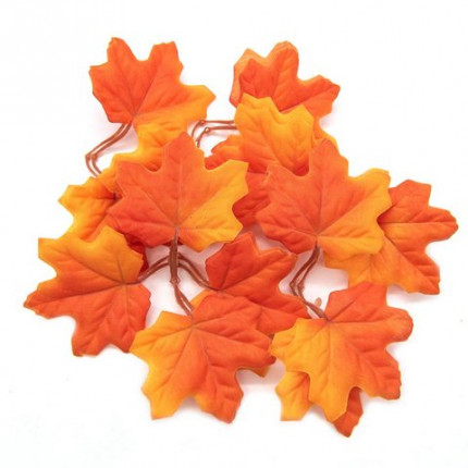 Кленовые листья XY19-1146  упак/12шт цв. (1 Оранжевый) (арт. 7730235)