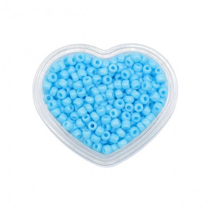 Бисер Astra&Craft 11/0, 8 (+/-0,5) г в форме 'Сердце', цвет 43 св.голубой/непрозрачный (арт. АРС-37445-1-АРС0001257680)