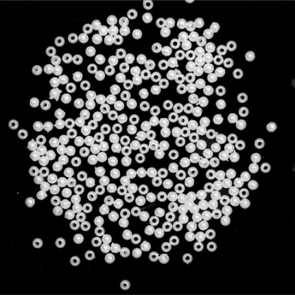 Бусины круглые "Астра" 7708331 пластик, 3 мм, 20 г/упак. 001NL цв.белый (арт. Бусины круглые)