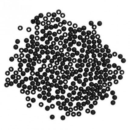 Бусины круглые "Астра" 7708331 пластик, 3 мм, 20 г/упак. 046NL цв.черный (арт. Бусины круглые)