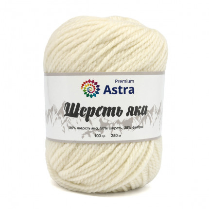 Пряжа для вязания Astra Premium Шерсть яка (Yak wool)