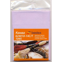 Bestex 00000067636 Канва "Bestex" 624010-14C/T 1095, 50*50 см, сиреневый 