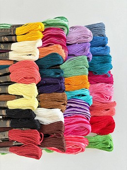 Набор мулине №3 Bestex, хлопок, пасма (60 шт. х 8 м) (арт. 60 шт. х 8)