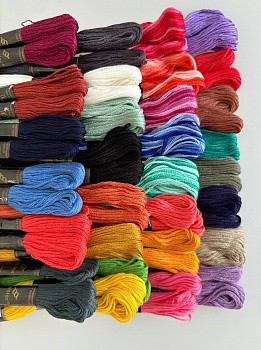 Набор мулине №2 Bestex, хлопок, пасма (60 шт. х 8 м) (арт. 60 шт. х 8)