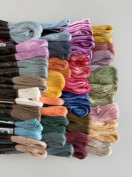 Набор мулине №1 Bestex, хлопок, пасма (60 шт. х 8 м) (арт. 60 шт. х 8)