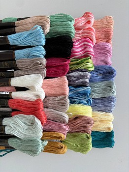 Набор мулине №5 Bestex, хлопок, пасма (60 шт. х 8 м) (арт. 60 шт. х 8)