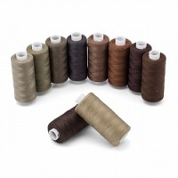 Bestex  Набор ниток 40/2 400ярд.., Серо-коричневый микс, 10 шт/набор, Bestex 