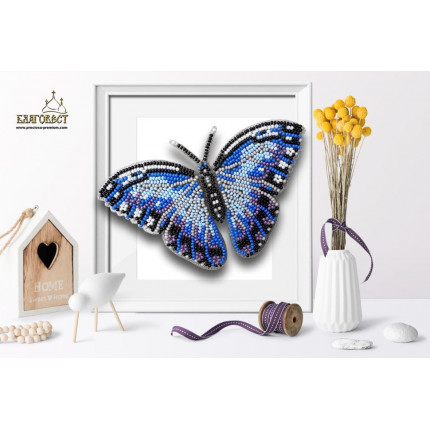 Набор для вышивания 3-D бабочка. Морфо Пеллеида 13,5 х8,5 см (арт. 3-D бабочка. Морфо Пеллеида)