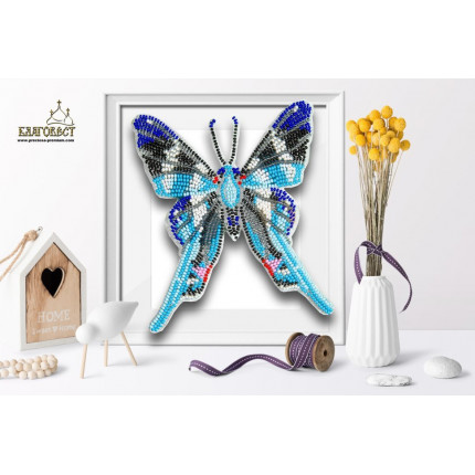 Набор для вышивания 3-D бабочка. Rhetus arcius 14х12 см (арт. Б-009)