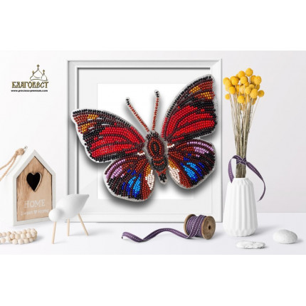 Набор для вышивания 3-D бабочка. Agrias Claudina Lugens 13,5 х 10см. (арт. Б-010)