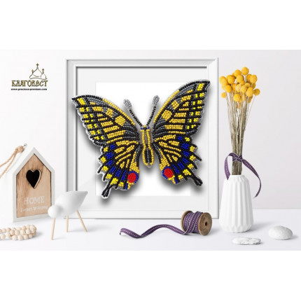 Набор для вышивания 3-D бабочка. Махаон 14х11 см (арт. Б-015)