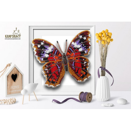 Набор для вышивания 3-D бабочка. Anartia Amathea 12,5х11см (арт. Б-017)