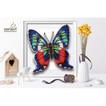 Набор для вышивания 3-D бабочка. Ancyluris Formosissima 12,5х13 см (арт. Б-018)