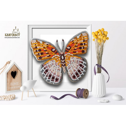 Набор для вышивания 3-D бабочка. Euptoieta Claudia 13х11,5 см (арт. Б-023)