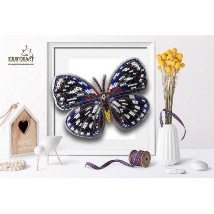 Набор для вышивания 3-D бабочка. Euxanthe Eurinome 13,5х10 см (арт. Б-030)