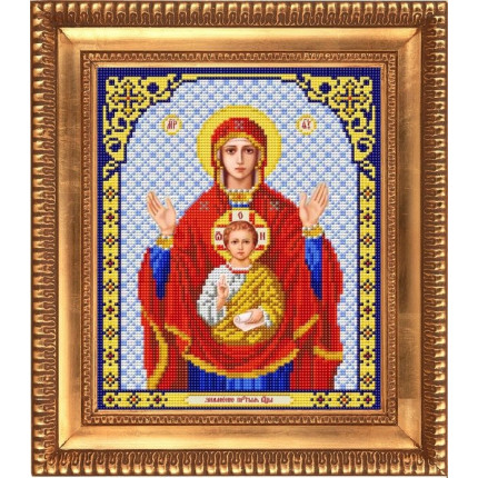 Рисунок на ткани И-4026 Пресвятая Богородица Знамение (арт. И-4026)