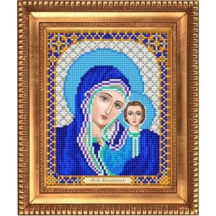 Рисунок на ткани И-5045 Казанская Божия Матерь в синем (арт. И-5045)