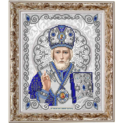Рисунок на ткани ЖС-4003 Святой Николай в жемчуге (арт. ЖС-4003)
