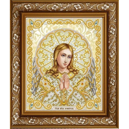 Рисунок на ткани ЖС-4007 Ангель Хранитель в жемчуге (арт. ЖС-4007)