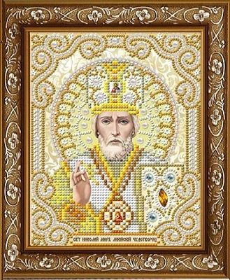 Рисунок на ткани ЖС-5006 Святой Николай в жемчуге (арт. ЖС-5006)