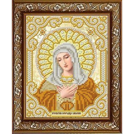 Рисунок на ткани ЖС-5019 Св. Богородица Умиление  в жемчуге (арт. ЖС-5019)
