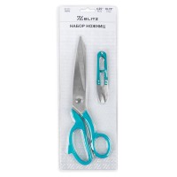 BLITZ BSN-02 Ножницы BLITZ BSN-02 для шитья и рукоделия набор в блистере 2 предмета 