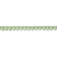Тесьма с помпонами FBL-04 10 мм 1 метр Цвет 063 св.зеленый