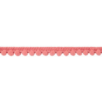 Тесьма с помпонами FBL-04 10 мм 1 метр Цвет 110 розовый