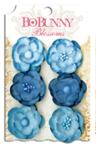 Bo Bunny 72 Бумажные цветы 11411472 "Denim Blue Pansy" 