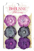Bo Bunny 75 Бумажные цветы 11411475 "Plum Purple Pansy" 