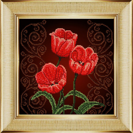 Рисунок на ткани "Тюльпаны" 0009БК (арт. 0009БК)
