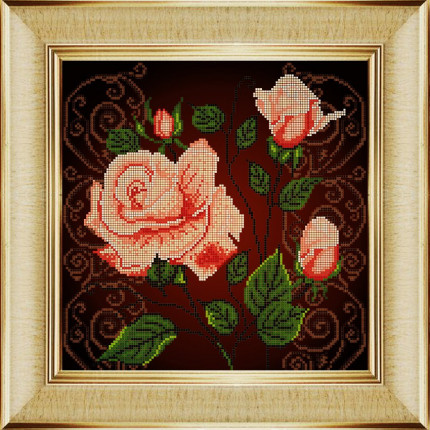 Рисунок на ткани "Чайная роза" 0024БК (арт. 0024БК)