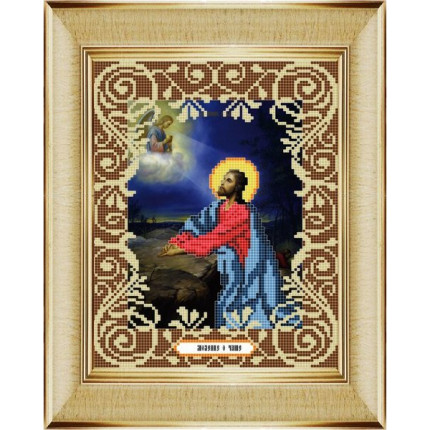 Рисунок на ткани «Божья коровка» 0043 "Моление о чаше" 20х25 см , (арт. 0043БК)