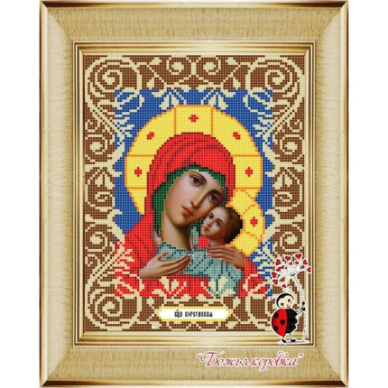 Рисунок на ткани «Божья коровка» 0044 "Богородица Корсунская" 20х25 см , (арт. 0044БК)